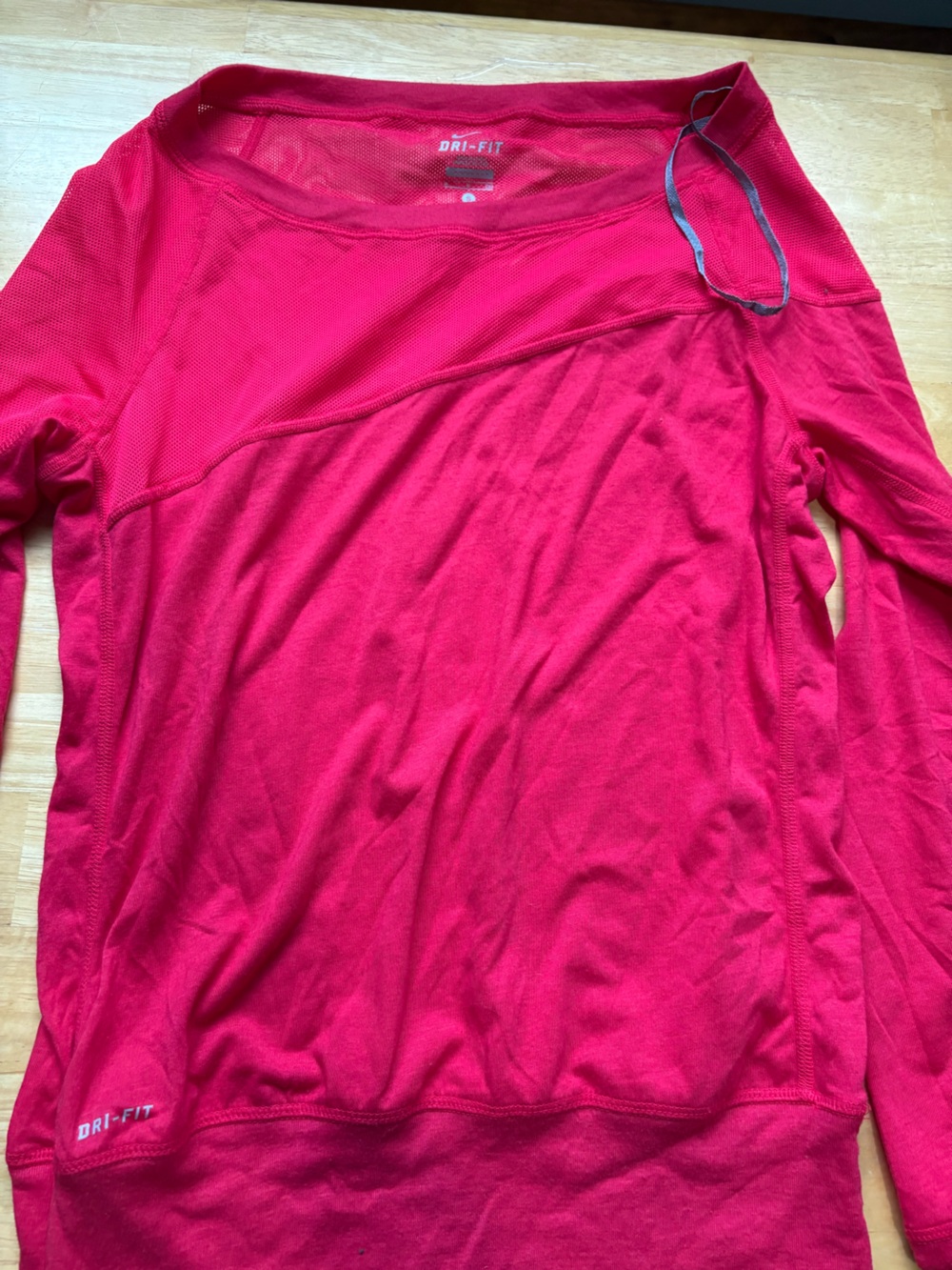 Nike Dri-FIT Long Sleeve Top in Hot Pink